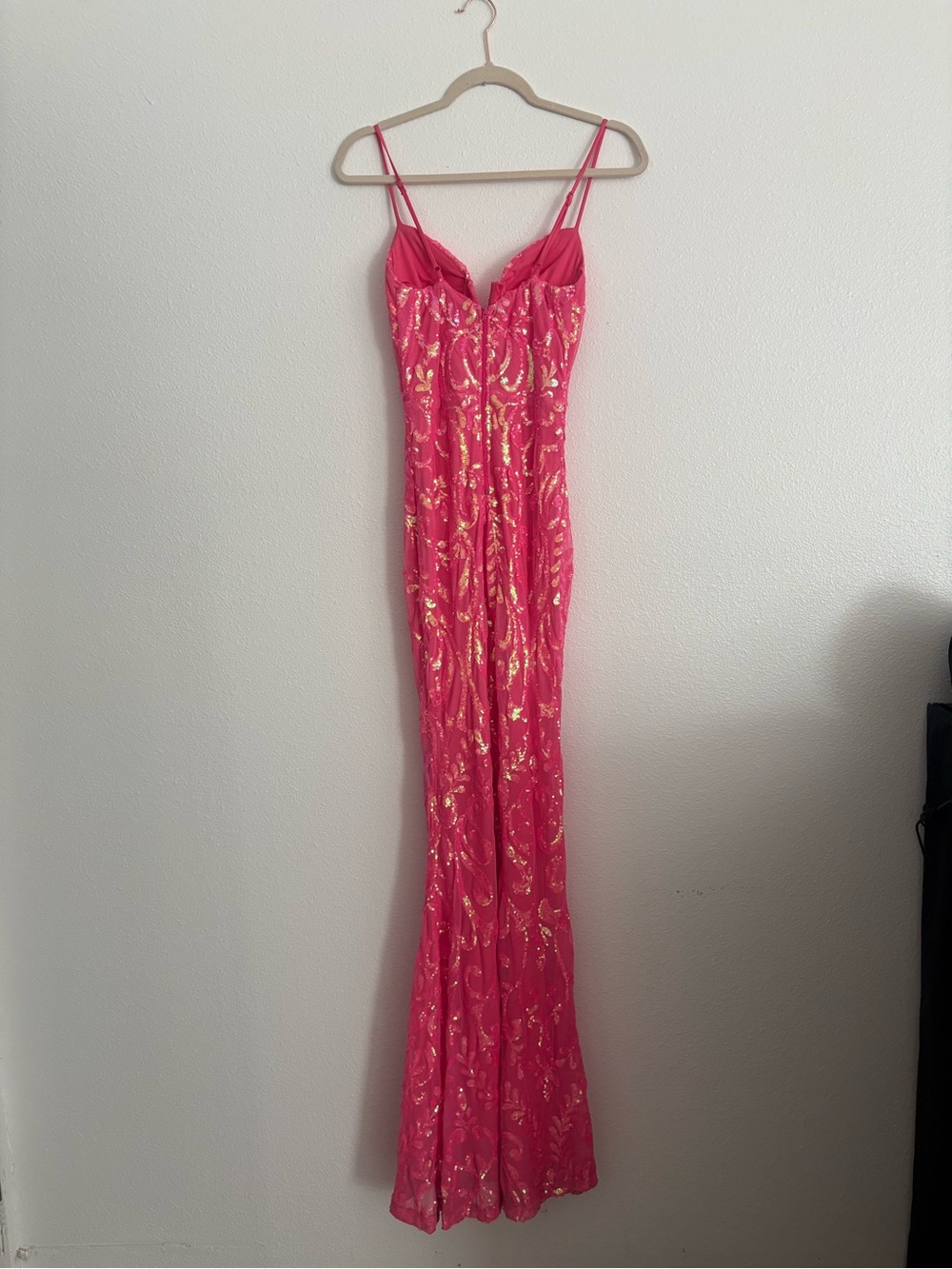 Windsor Julissa Pink Sequin Mesh Mermaid Dress XS - Picture 6 of 15